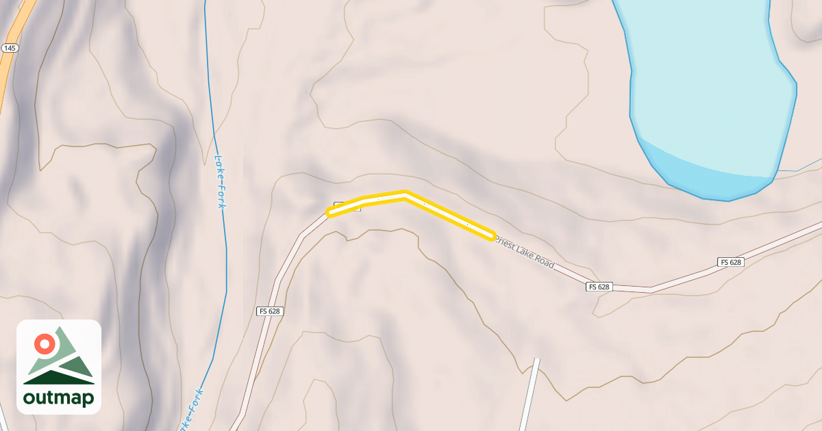 Map of Priest Lake Road