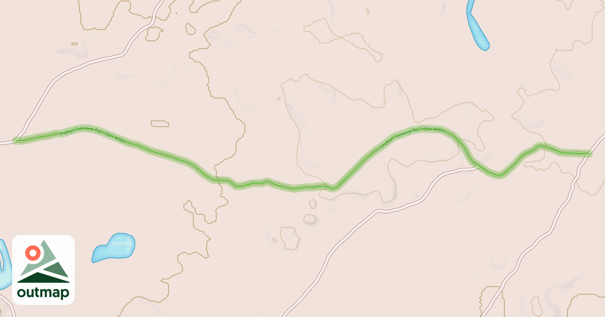 Map of Indian Service Rd.- BIA 4006