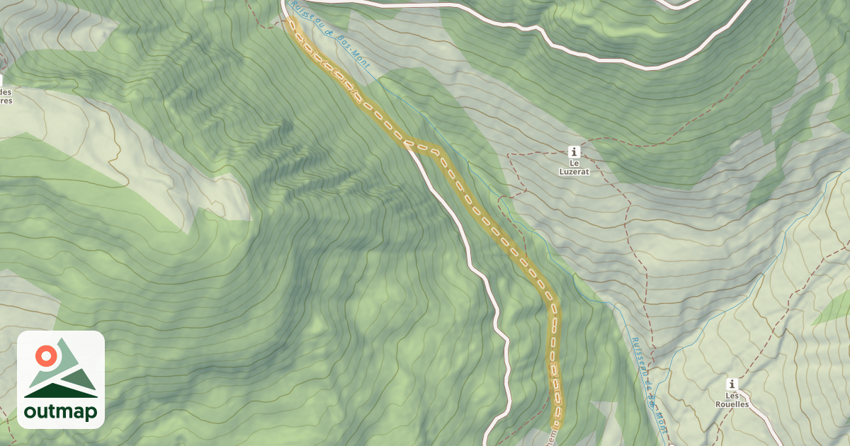 Map of Chemin du Grand Arc