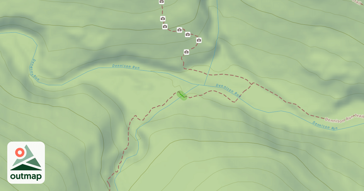 Map of Dennison Run Trail
