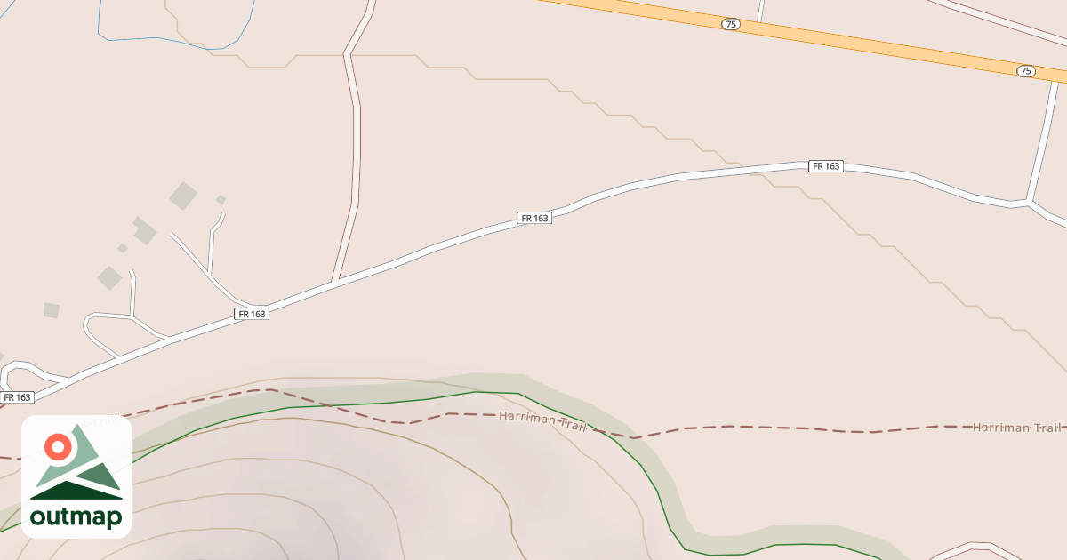 Map of LOWER BAKER CR SH RD