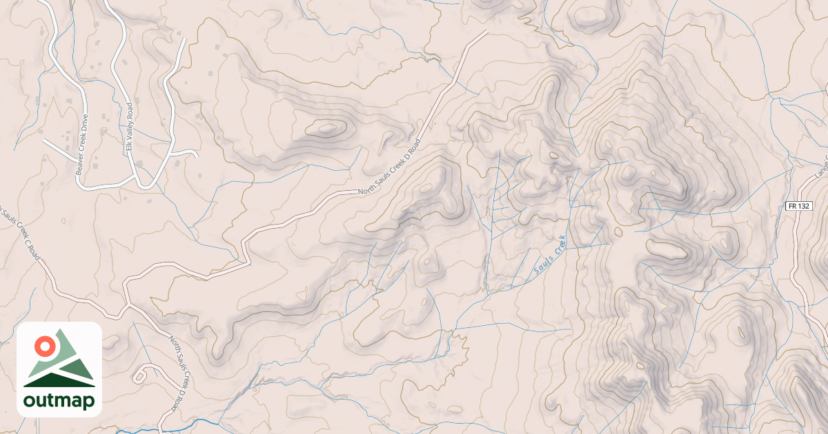 Map of Lange Canyon