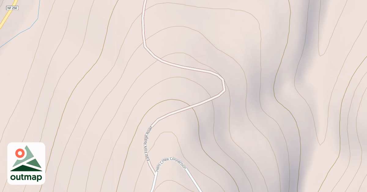 Map of EAST FORK RIDGE