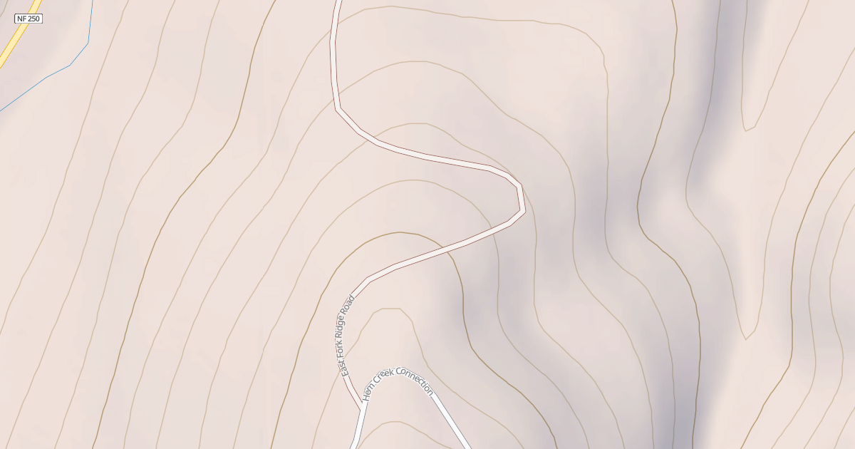 Map preview of EAST FORK RIDGE