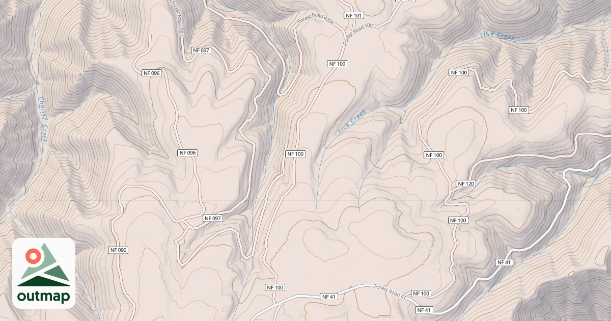 Map of CHARLEY CREEK ROAD