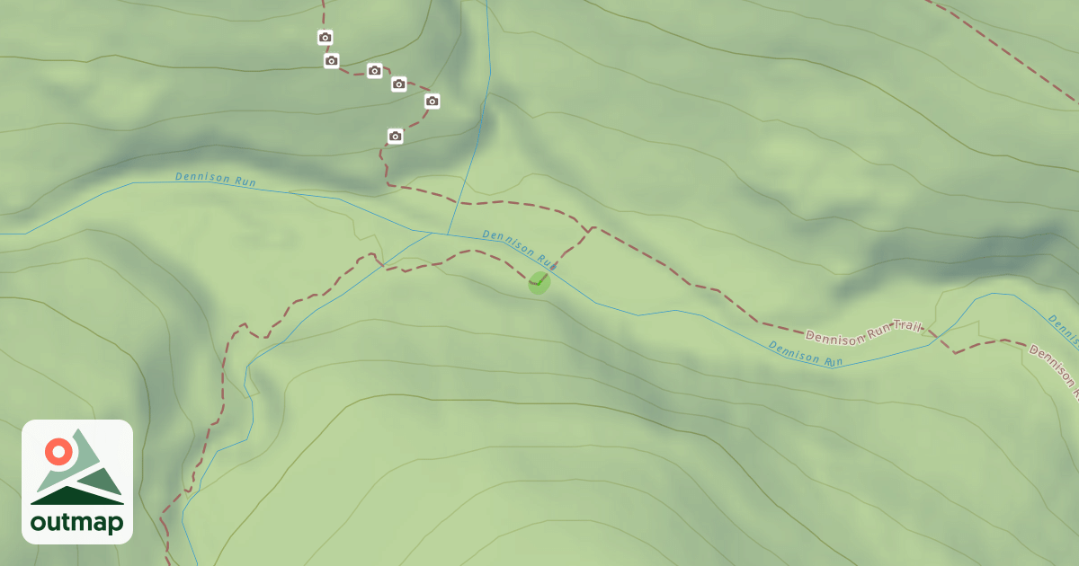Map of Dennison Run Trail