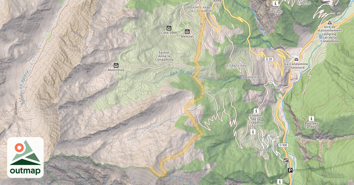 Map of Pointe Fine — Sainte-Anne
