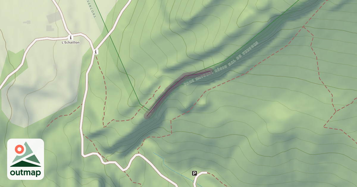 Map of Saillants du Gua - Chômeurs