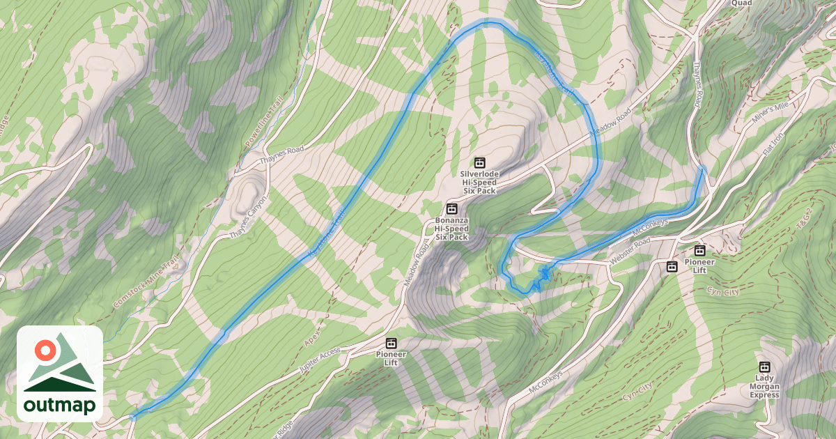 Map of Keystone Trail