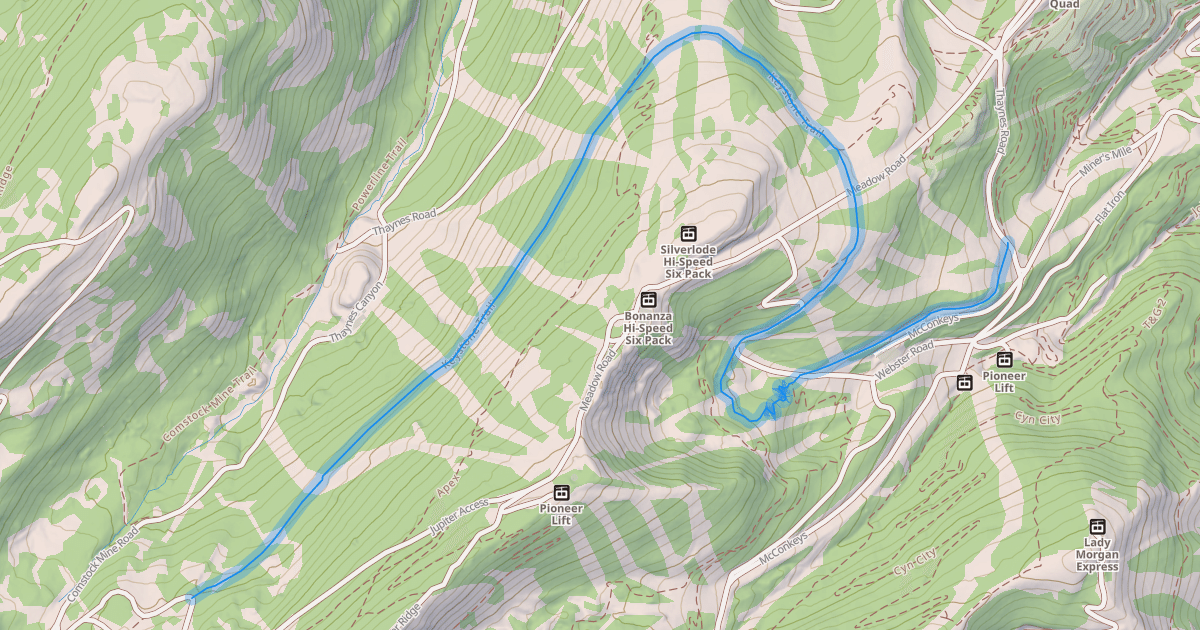 Map preview of Keystone Trail