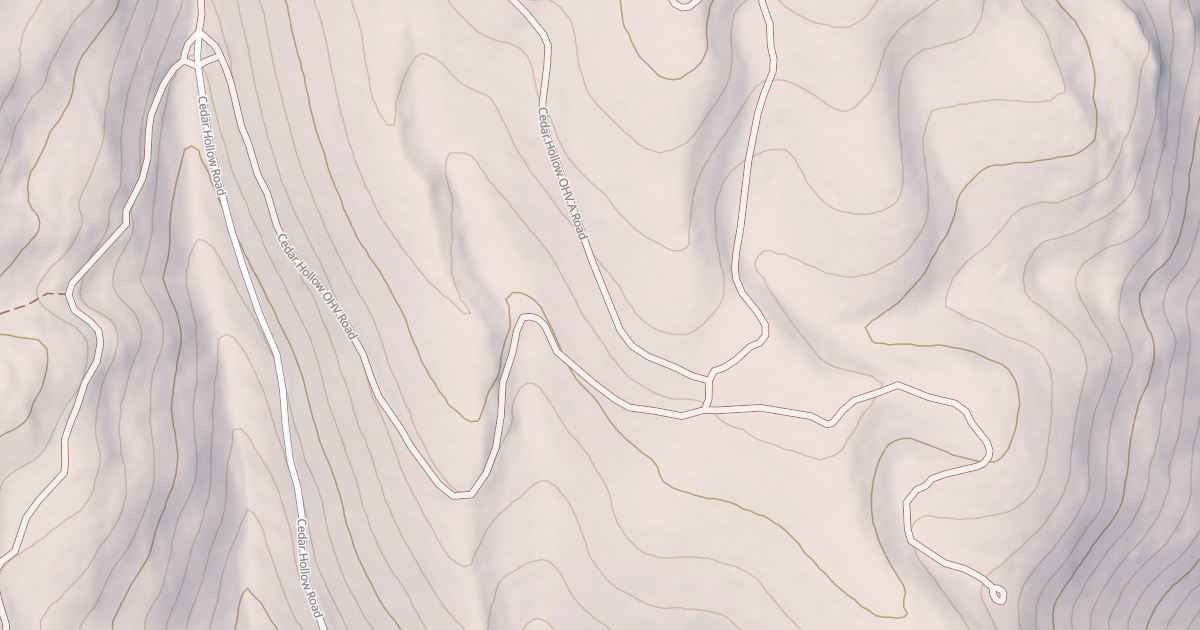 Map preview of CEDAR HOLLOW OHV
