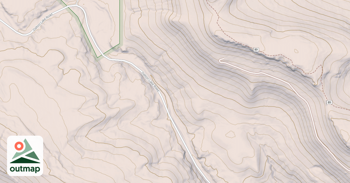 Map of DALTON LAKE BR 1B
