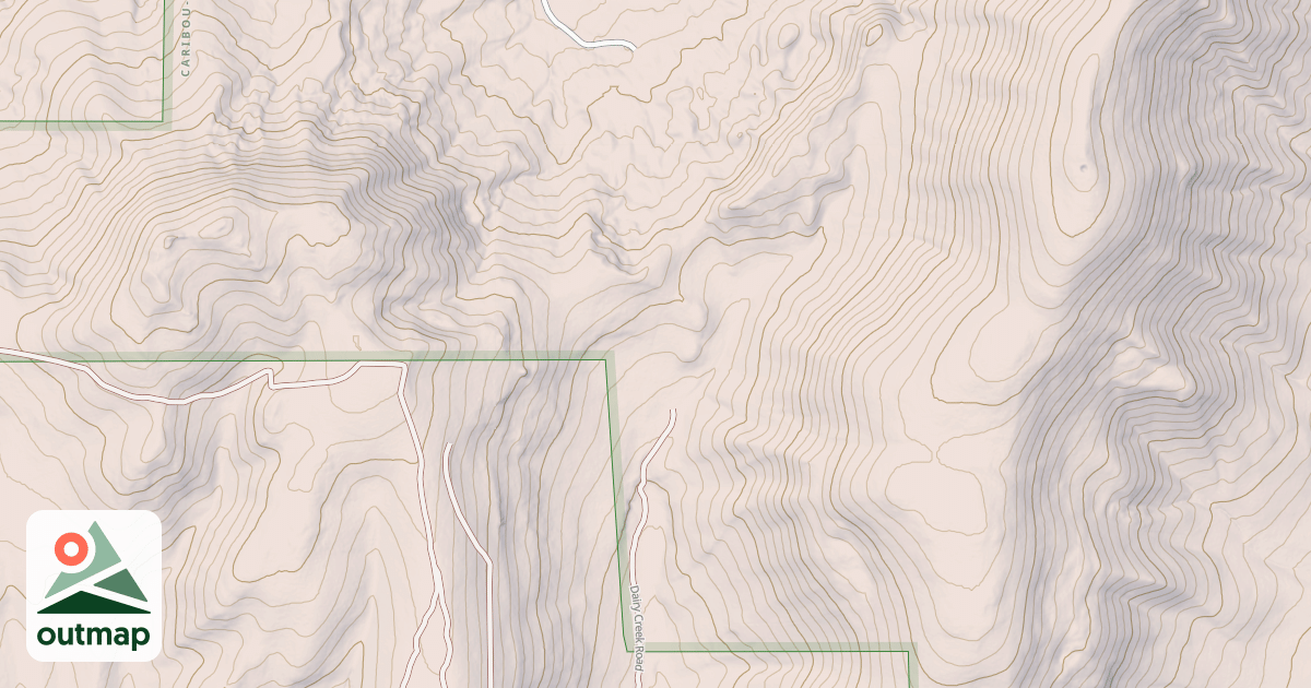 Map of WEST THREEMILE CREEK