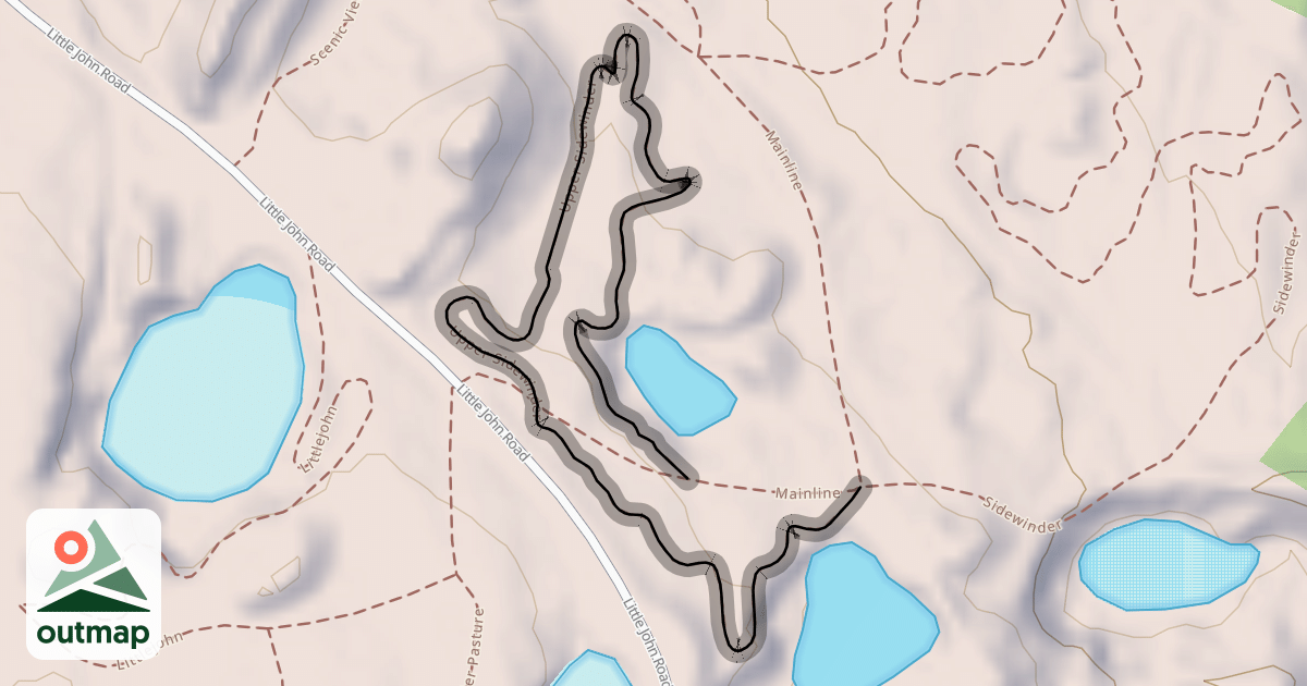Map of Upper Sidewinder