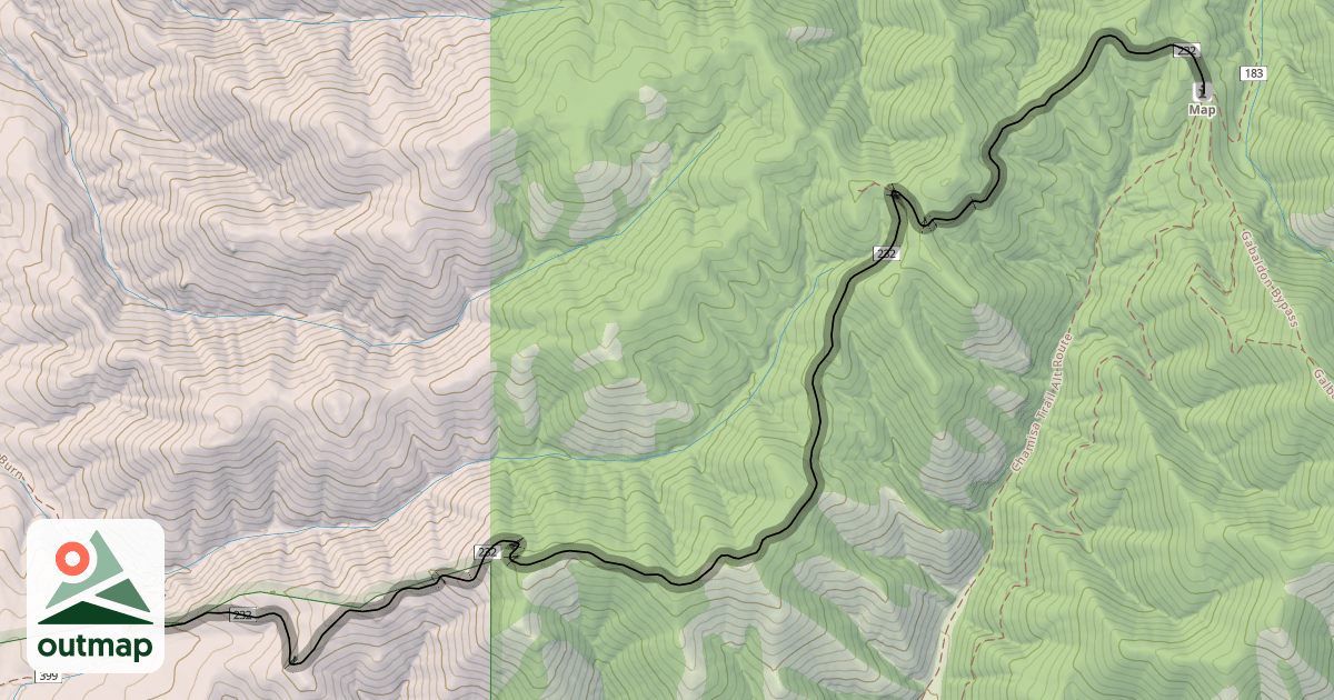 Map of Saddleback Trail