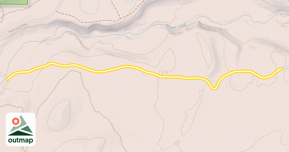 Map of South Fire Road