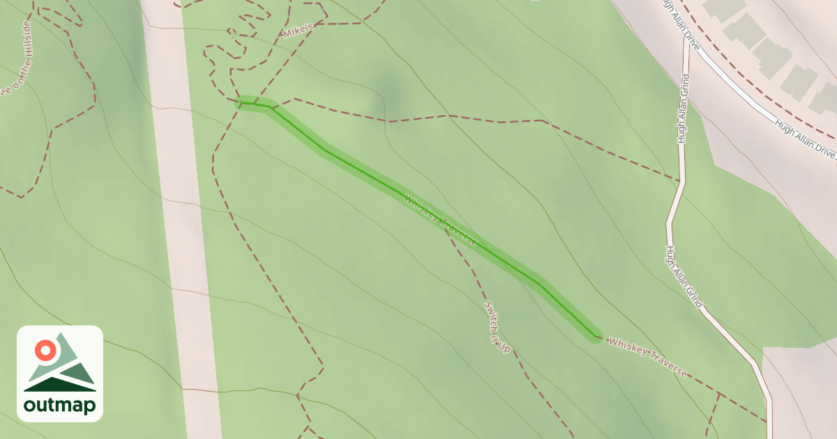 Map of Whiskey Traverse