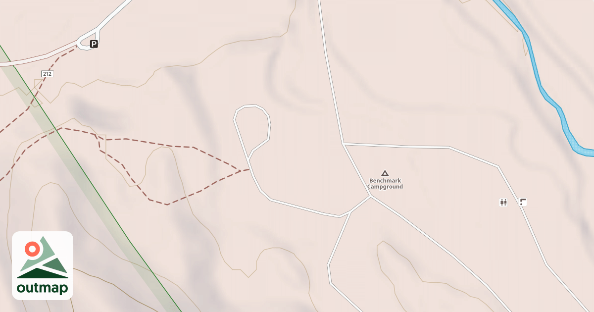 Map of BENCHMARK CAMP D