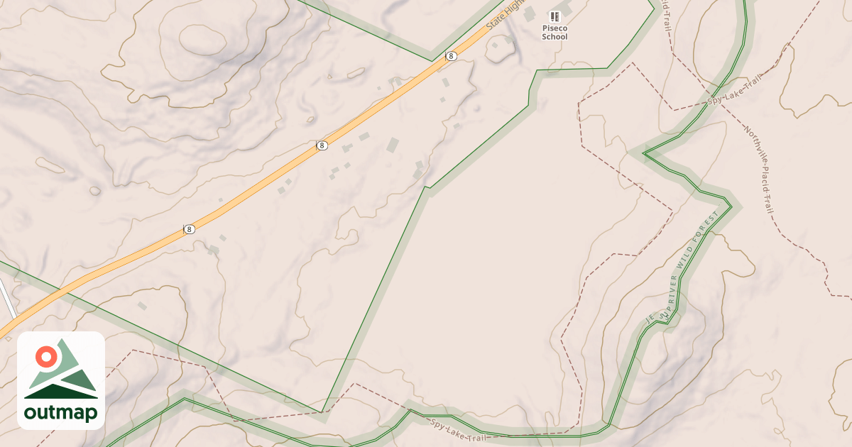 Map of Spy Lake Trail
