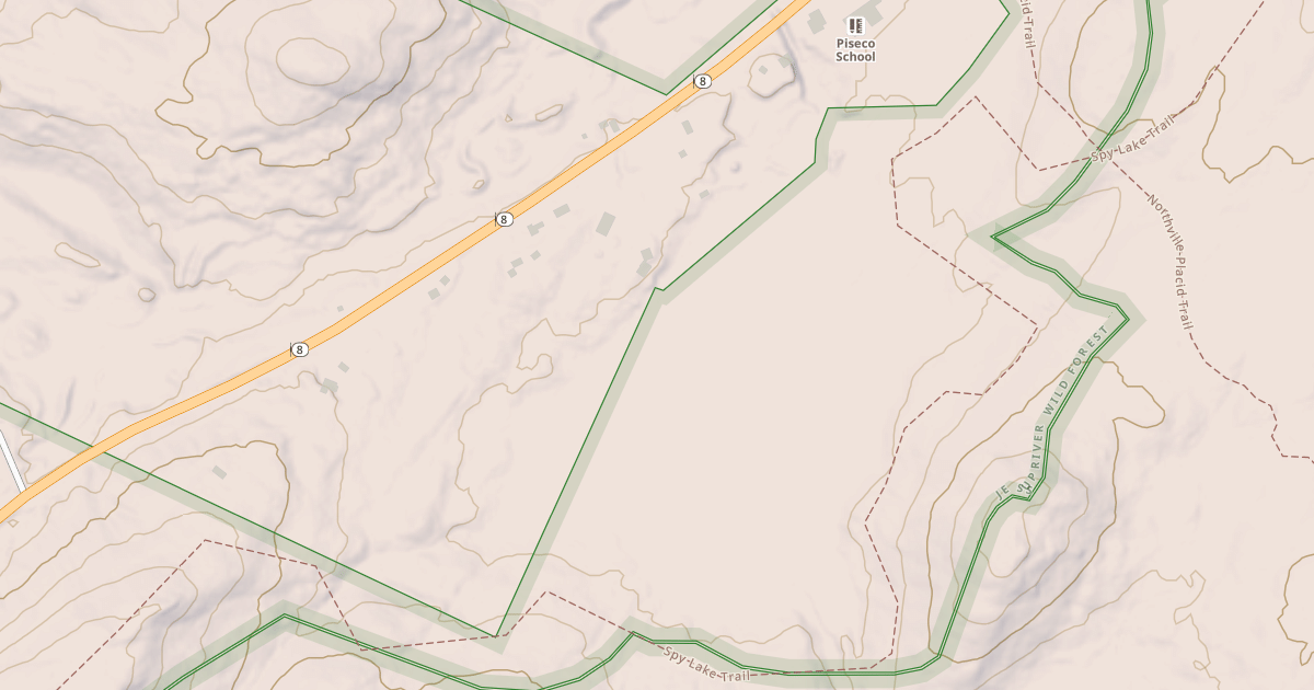 Map preview of Spy Lake Trail