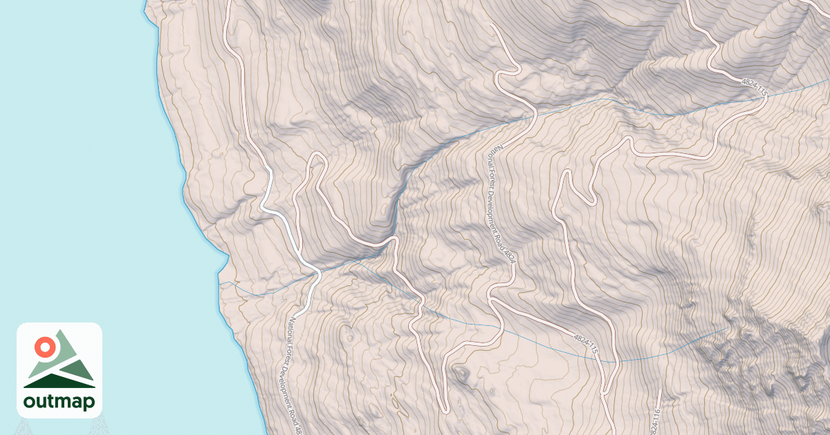 Map of KACHESS RIDGE
