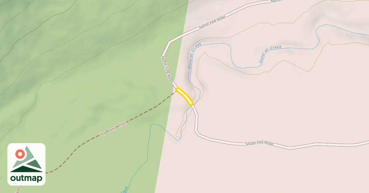 Map of South Fire Road