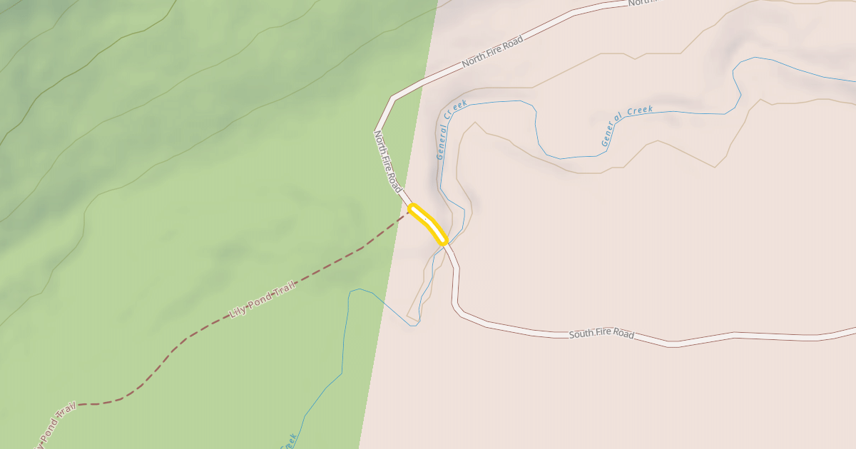 Map preview of South Fire Road