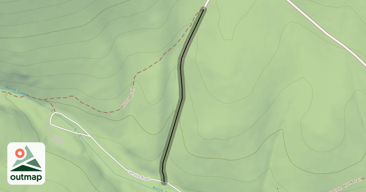 Map of Service Road