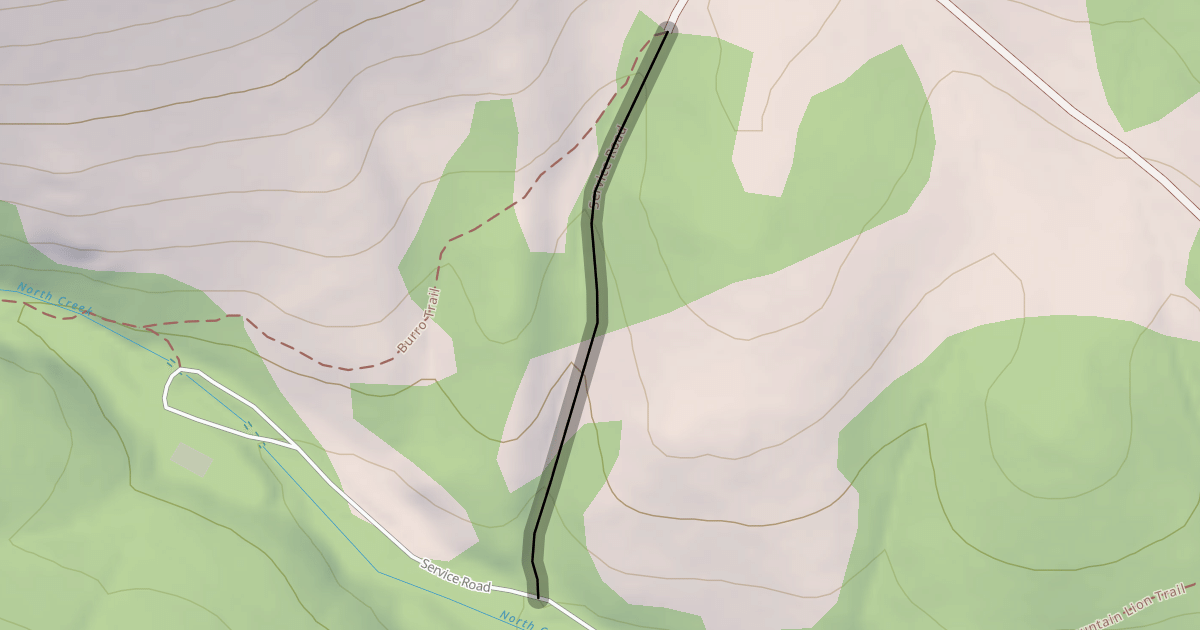 Map preview of Service Road