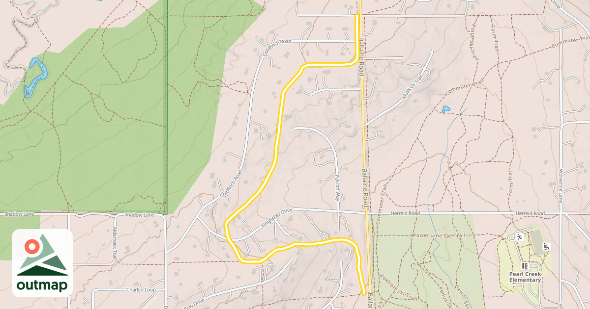 Map of Skarland Trail