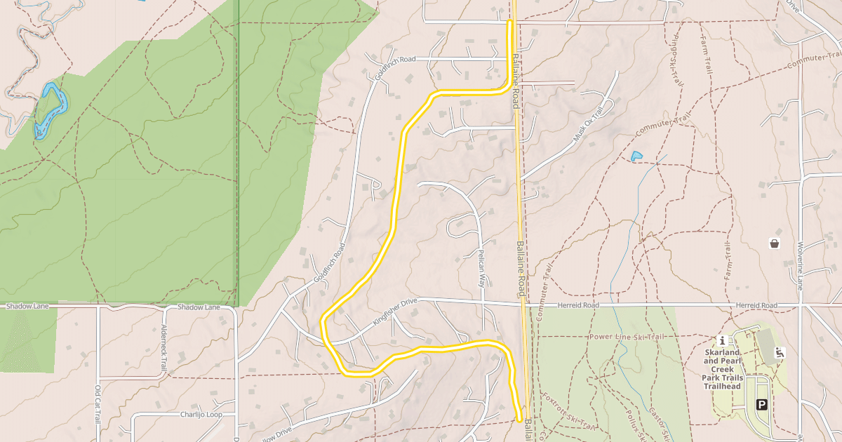 Map preview of Skarland Trail