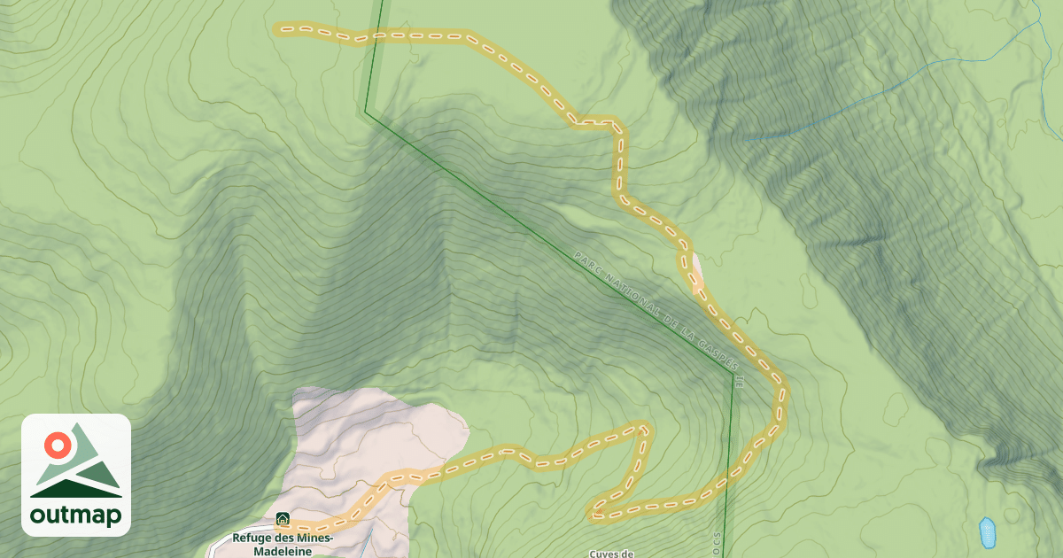 Map of Le chemin de la Mine