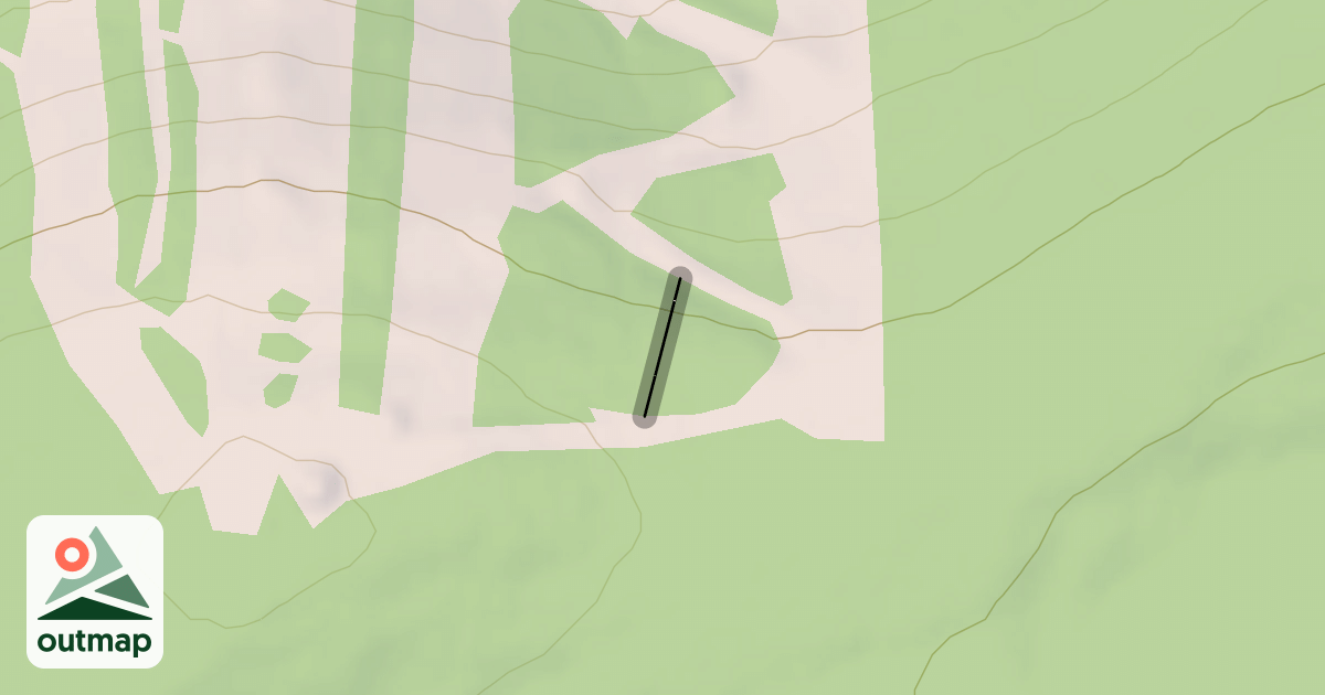 Map of Upper Pete's Run