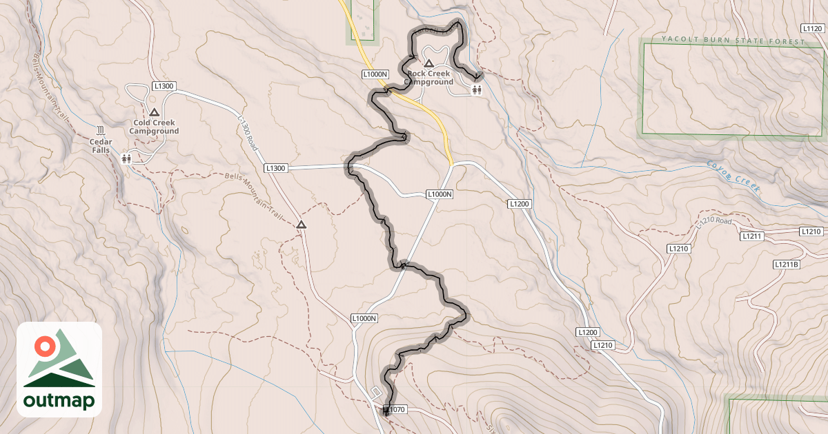 Map of Tarbell Trail