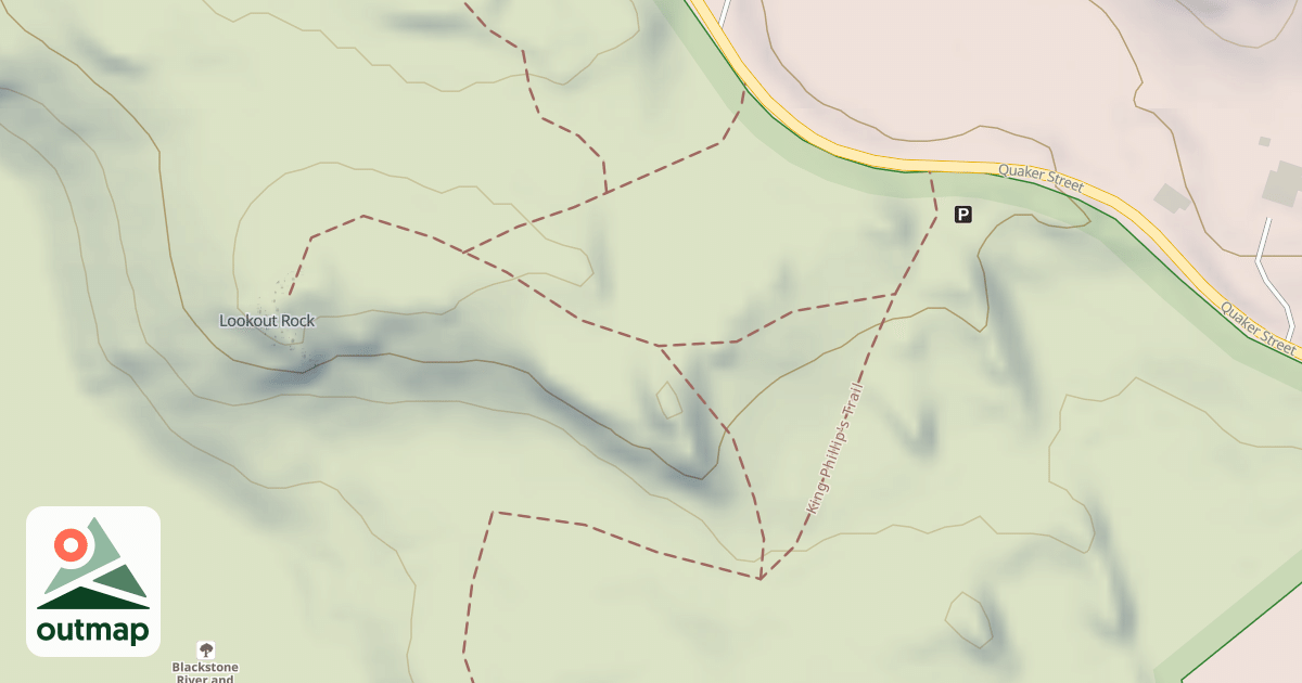 Map of Lookout Rock Trail