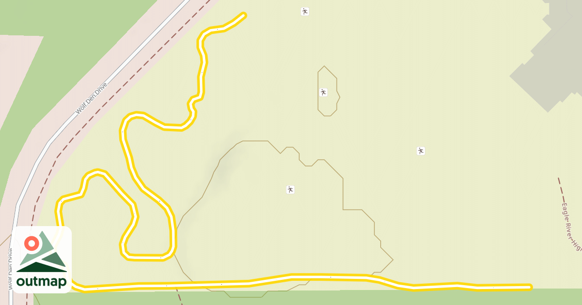 Map of Eagle River High School Loop