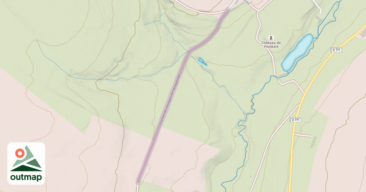 Map of Chemin de Voulpaix à Franqueville