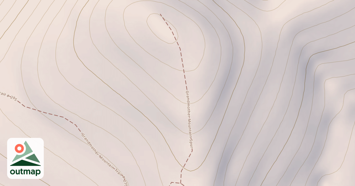 Map of Grandmother Mountain