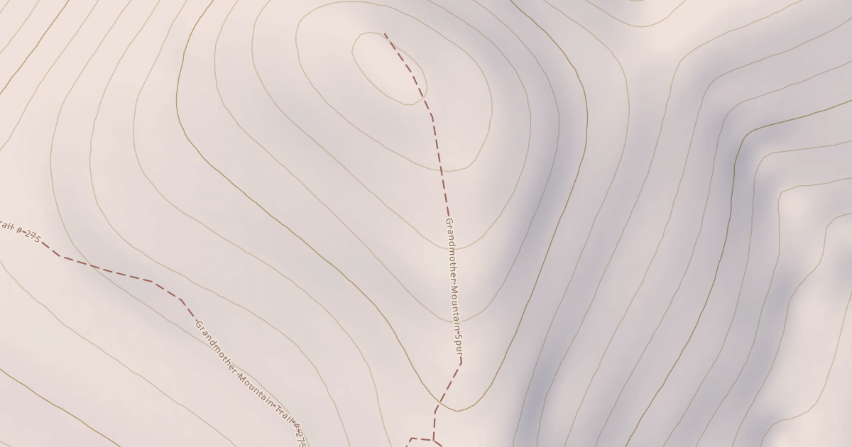 Map preview of Grandmother Mountain