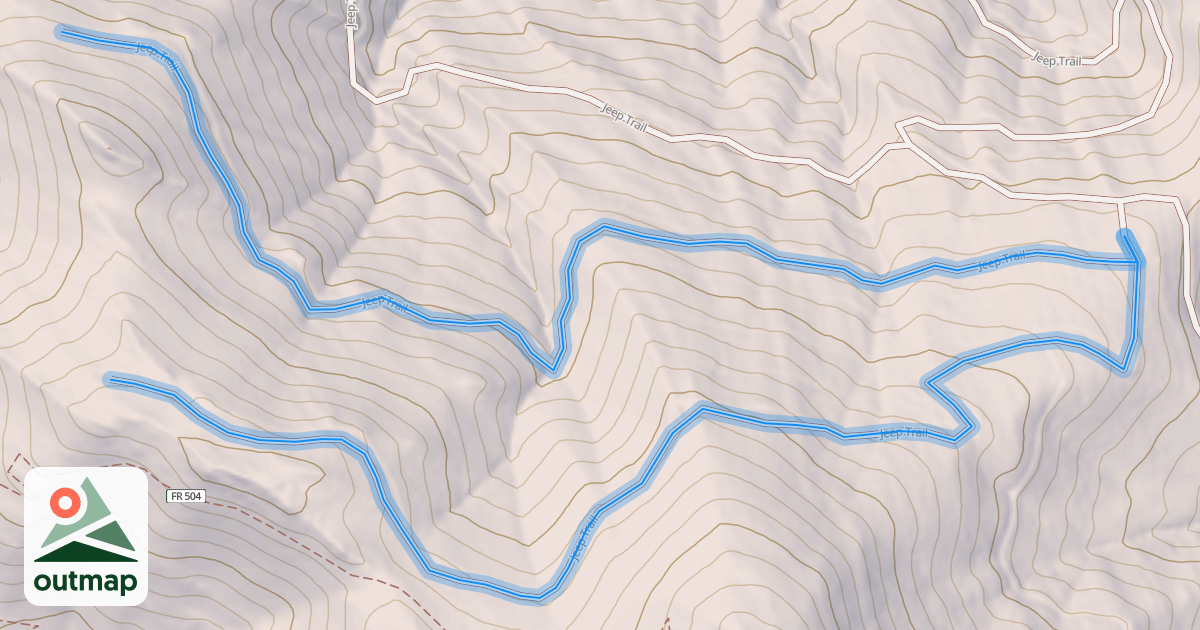 Map of Jeep Trail