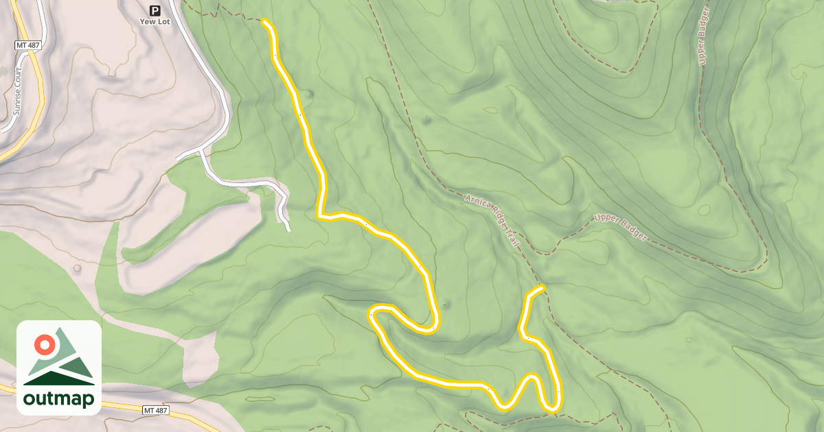Map of Bob Cedar Trail