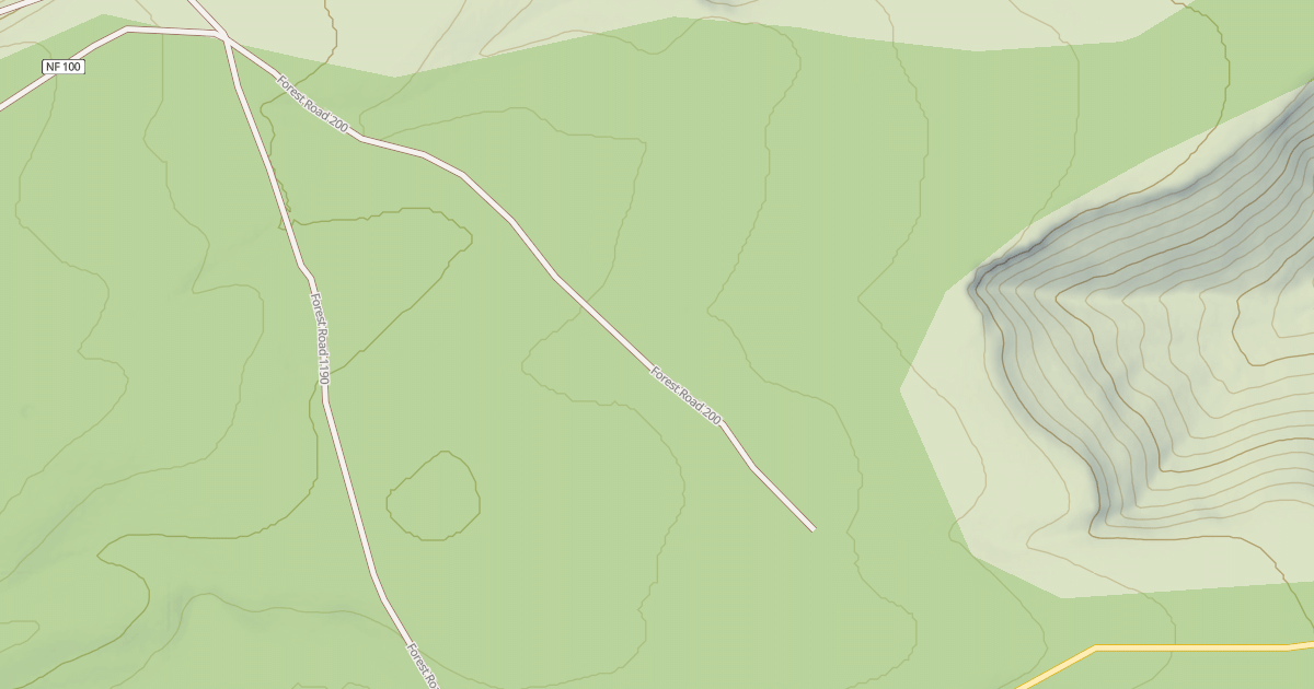 Map preview of USFS Motor Vehicle Use Map Roads {09B002F0-501D-4B25-9D16-0E4599CBCCD1}