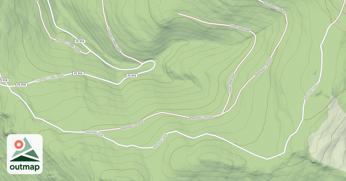 Map of BLACKTAIL STUB