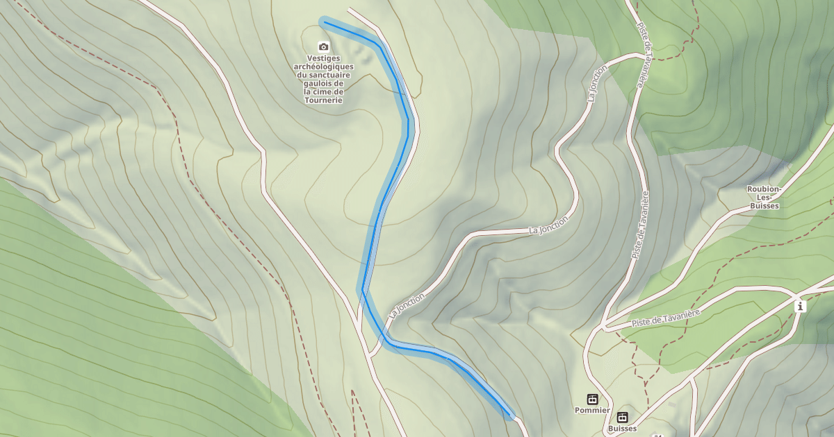 Map preview of Les Crêtes