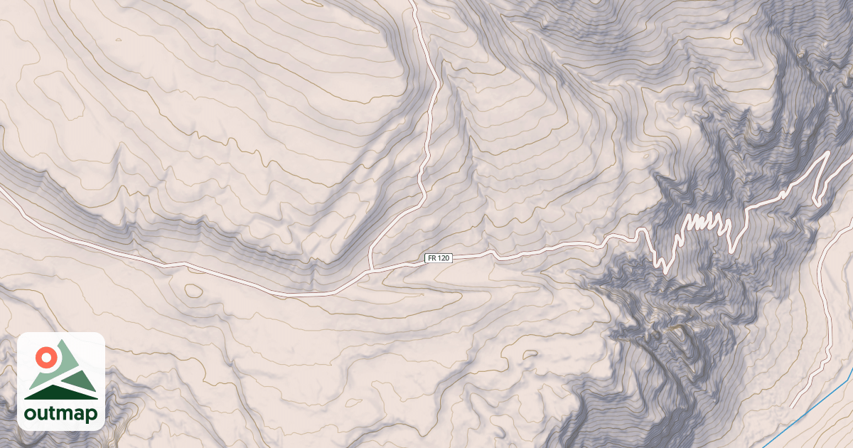 Map of CLARKS FORK CANYON