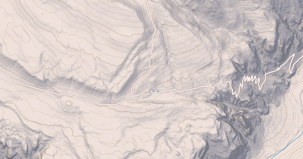 Map preview of CLARKS FORK CANYON