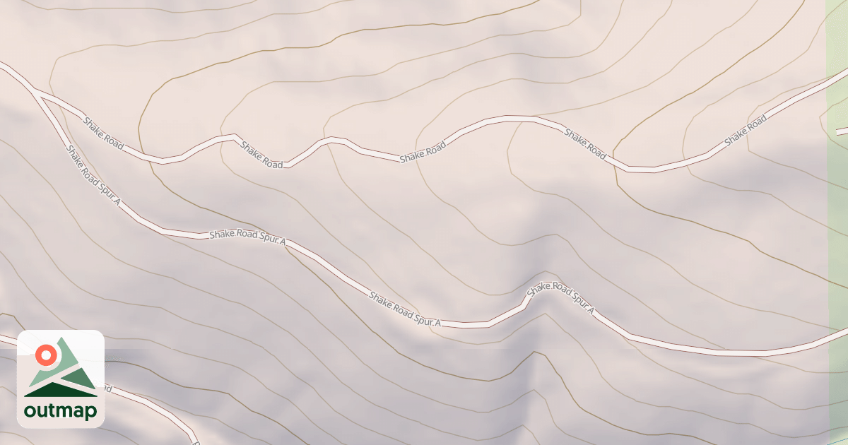 Map of SHAKE SPUR A