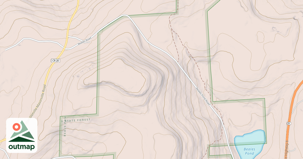 Map of Snowmobile Trail