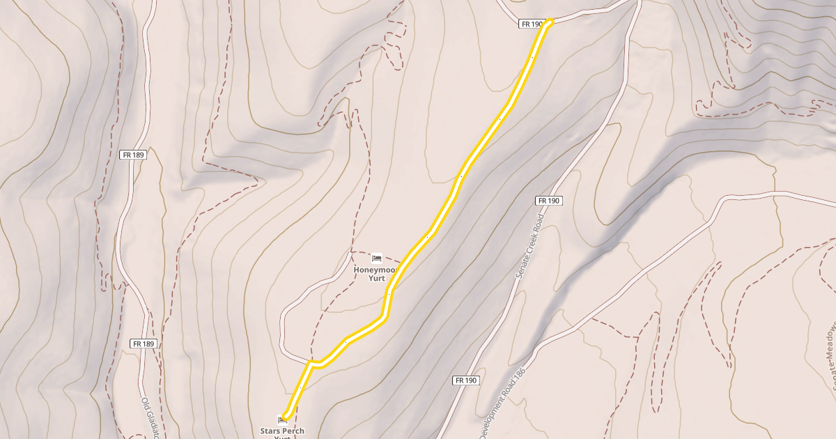 Map preview of Senate Creek Spur A
