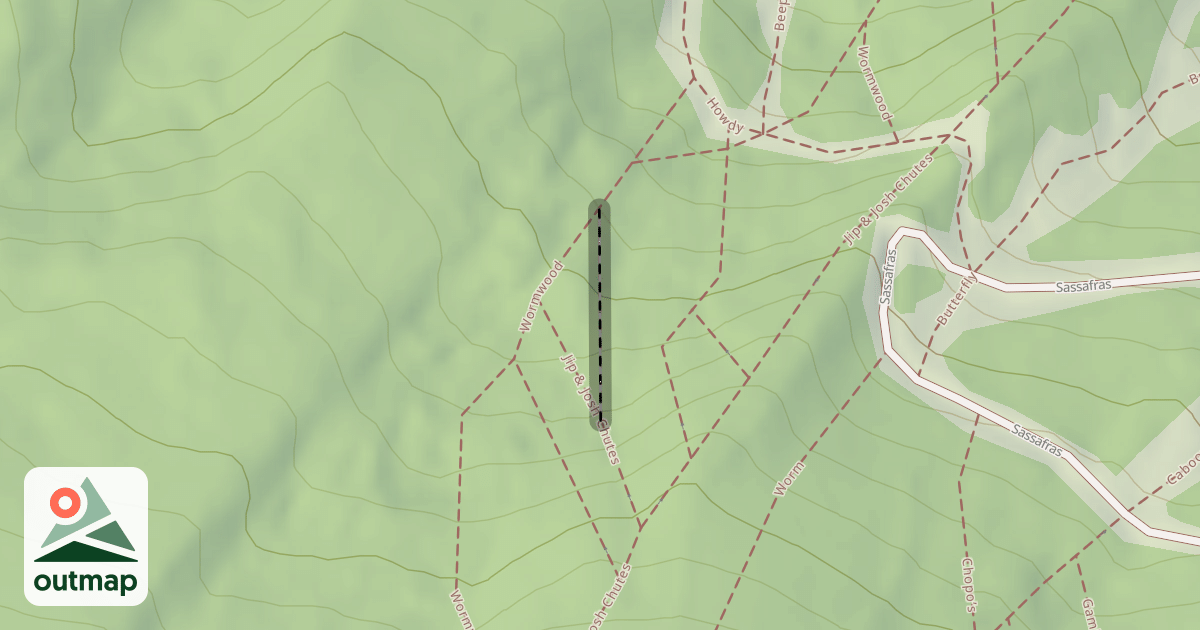 Map of Jip & Josh Chutes